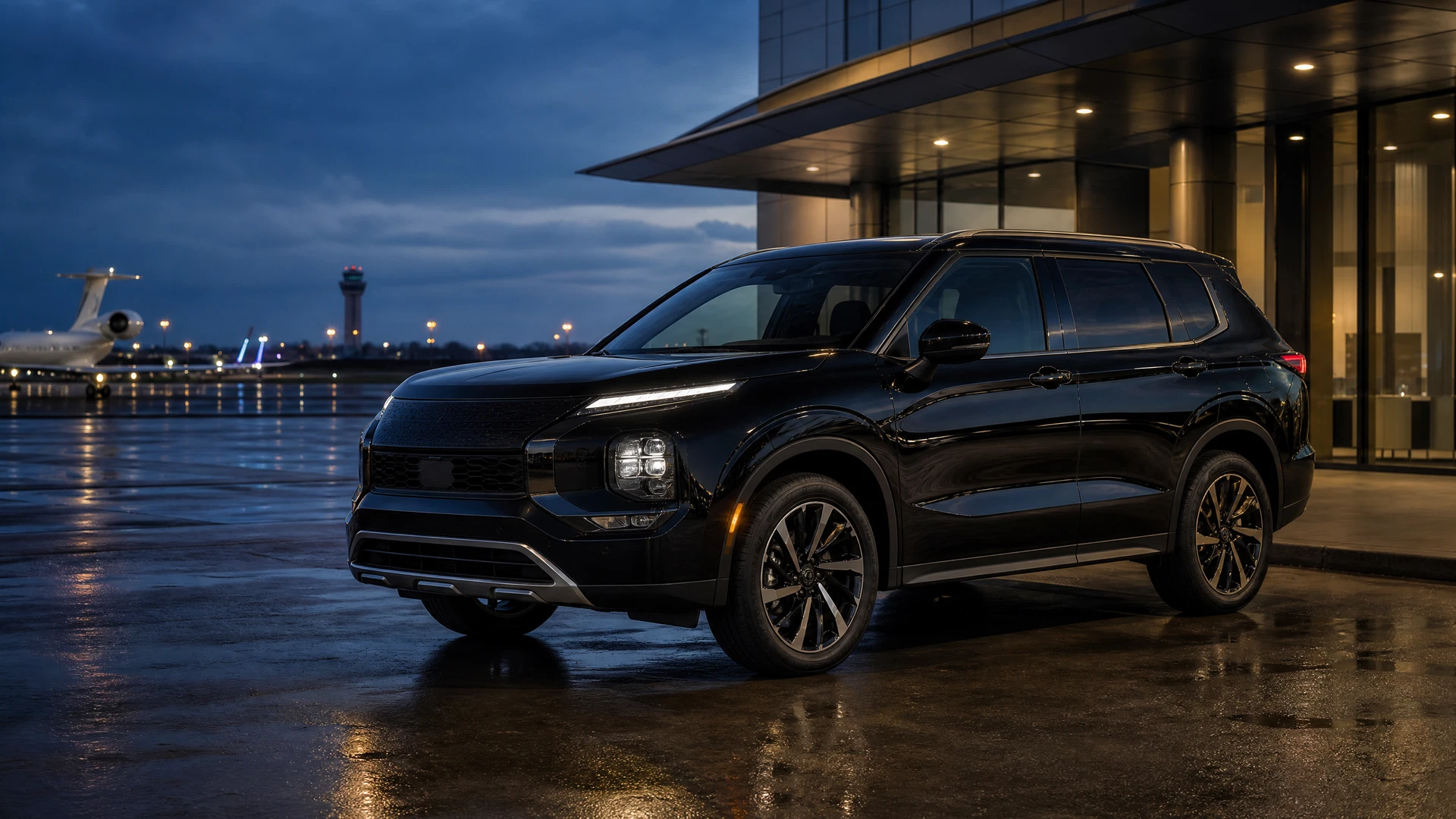 Elite Rides Standard SUV at an airport terminal