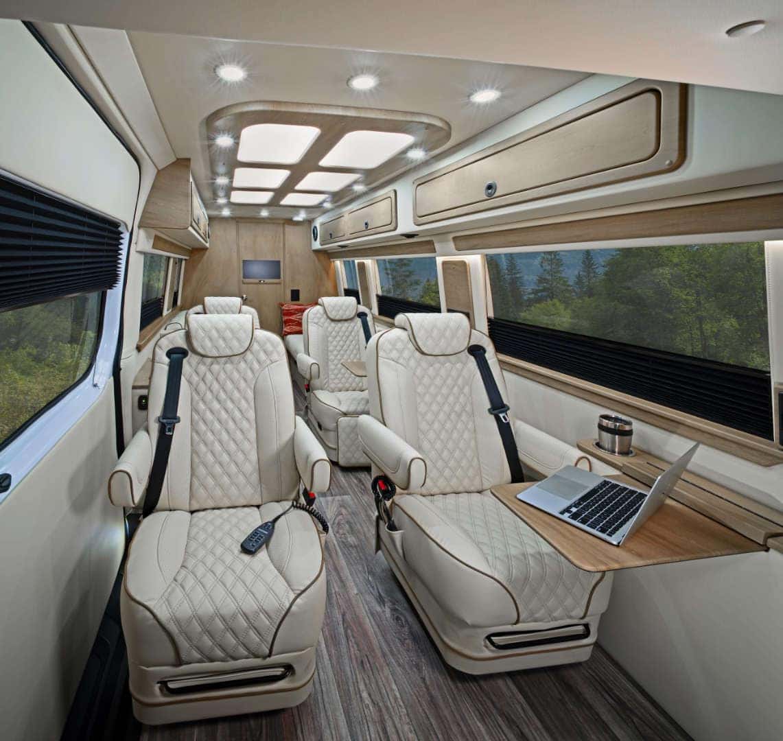 Interior concept for future Elite Rides Premium Sprinter service